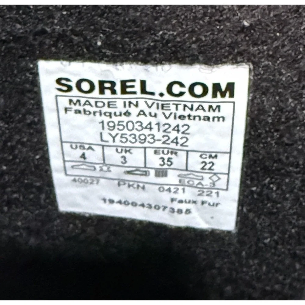 Sorel Yoot Pac Waterproof Boots Faux Fur Insulted Winter Boots Leather Size‎ 4